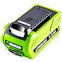 【3rd Upgrade】 6.0Ah 40V Replacement Battery for Greenworks 40V Battery G-MAX 29472 29462 29252 20202 22262 25312 Cordless Power Tools Lithium-ion Battery