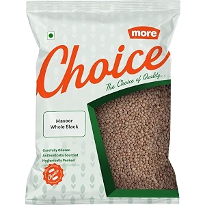 more choice unpolished masoor whole black 1 kg
