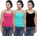 Civis Women Multicolor Camisole (Pack of 3)