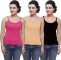 Civis Women Multicolor Camisole (Pack of 3)