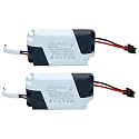 3W LED Driver, Constant Current 300mA AC 85~265V Output 5~12V SM Male Connector External Power Supply Rectifier Transformer for LED Ceiling Lamp