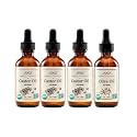 3x 1992 Organic Castor Oil Glass Bottle 2oz Bundle with Extra Virgin Olive Oil 2oz – Pressed, Organic & Versatile for Hair, Skin, Nails – Nourishes, Supports Daily Beauty Routine – Gift Set (4 Items)