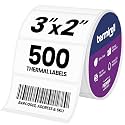 3x2 Thermal Labels for Direct Thermal Printers, 500/Roll