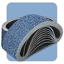 3x21 Inch Sanding Belts 10 Pcs 40 Grits Heavy Duty Belt Sander Zirconia Belt Sander Paper for Wood, Metal, Stainless Steel, Automotive, and Furniture