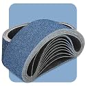 3x21 Inch Sanding Belts 10 Pcs 120 Grits Heavy Duty Belt Sander Zirconia Belt Sander Paper for Wood, Metal, Stainless Steel, Automotive, and Furniture