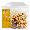 3x4 Small Plastic Zip Bags, 1000 Count