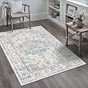 3x5 Blue Neutral Area Rug