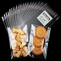 3x5 Inches Self Sealing Cellophane Bags, 200 Pcs Clear Cookie Bags, Resealable Treat Bag for Fresh Cookies, Candy, Gifts, and Party Favors Bag.