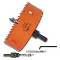 4-1/8 inch Hole Saw for Wood, Metal, Plastic &amp; Drywall, with Arbor