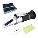DXNQ 4-in-1 DEF Antifreeze Coolant Refractometer with ATC, Hand-Held AdBlue Coolant Tester Refractometer with Storage Box, Freezing Point Meter for Automobile Antifreeze System