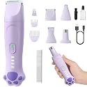 4-in-1 Dog Clippers for Grooming Kit - 45dB Quiet 150-Min Run Non-Slip Grip
