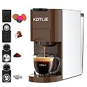 4 in 1 Espresso Single Serve Coffee Machine for Nespresso Original/Dolce Gusto/L’OR/Ground Capsule and ESE Coffee Pods,19Bar Multi-Capsule Coffee Machine AC-513K