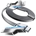 4-in-1 Long USB C Cable 45W 10FT Compatible with Lightning Cable
