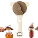 4 in 1 Multi-Purpose Jar Opener, 2026 Upgrade Adjustable Three Claw Bottle Opener with Non Slip Teeth, Multi Size Lid Tool for Jars Cans Wine Bottles, Home Kitchen Helper (1pcs)