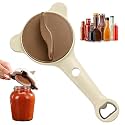 4 in 1 Multi-Purpose Jar Opener for Weak Hands, 2026 New Adjustable Three Claw Bottle Opener with Non Slip Teeth,Multi-Size Lid Opener for Kitchen Jars and Bottles (1PC)