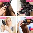 4-in-1 One Step Hair Dryer & Volumizer Hot Air Brush 1200W | Ionic Ceramic Tourmaline Hair Dryer Brush | Straightener, Curler & Styler | Frizz-Free Smooth Finish | For All Hair Types