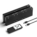 4 in 1 Out HDMI Converter with 4k@60Hz HDMI Switch & Infrared Remote Control - Ideal for Nintendo Switch/OLED/Xbox PS5/4/3 Blu-Ray Player Fire TV Stick Roku Apple TV Chromecast PC