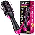 4-in-1 Professional Hot Air Hair Brush - 1000W Power Hair Dryer, Straightener, Curler & Volumizer Combo - One-Step Styling Tool for Women & Girls, Salon-Quality Results, Quick Heat, Lightweight Design