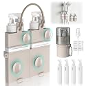4 in 1 Travel Dispenser Bottle, Travel Toiletry Bottles with Suction Cups