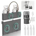 4 in 1 Travel Dispenser Bottle, Travel Toiletry Bottles with Suction Cups