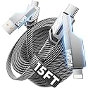 4-in-1 Ultra Long USB C Cable 60W 15FT Compatible With Lightning Cable