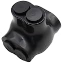 4-14 AWG Insulated 2 Port Inline Splice Connector Black Wire Connectors,Allen Hex 7/64" Insulated Cable Connectors Pre-Loaded Oxide Inhibitors,UL Listed(1pcs)