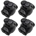 4-14 AWG Insulated 2 Port Inline Splice Connector Black Wire Connectors,Allen Hex 7/64" Insulated Cable Connectors Pre-Loaded Oxide Inhibitors,UL Listed(4pcs)