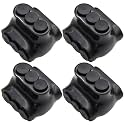 4-14 AWG Insulated 3 Port Inline Splice Connector Black Wire Connectors,Allen Hex 7/64" Insulated Cable Connectors Pre-Loaded Oxide Inhibitors,UL Listed(4pcs)