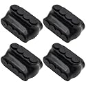 4-14 AWG Insulated 4 Port Inline Splice Connector Black Wire Connectors,Allen Hex 7/64" Insulated Cable Connectors Pre-Loaded Oxide Inhibitors,UL Listed(4pcs)