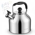 4.2 Quart Brushed Stainless Steel Whistling Tea Kettle for Stovetop