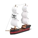 4.25" Wooden Pirate Ship Assembly Kit