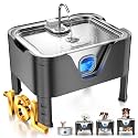 4.2Gal Dog Water Fountain for Large Dogs, 16L Dog Fountain Water Bowl
