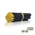 4" Inch Long Wooden Refill Matchsticks with Strike Stickers - Safety Matches Wholesale Bulk Loose by Chandler Studio (100 Pieces, Gold)
