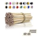 4" Inch Long Wooden Refill Matchsticks with Strike Stickers - Safety Matches Wholesale Bulk Loose by Chandler Studio (100 Pieces, Brown)