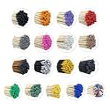 4" Inch Long Wooden Refill Matchsticks with Strike Stickers - Safety Matches Wholesale Bulk Loose by Chandler Studio (500 Pieces, Choose Colors)
