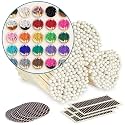 4" Matches + Striker Stickers Included | 300 Matchsticks in Colors of Your Choice | Stylish &amp; Modern Decorative Safety Matches for Unique Gifts, Home Decor &amp; Candle Accessories by Thankful Greetings