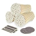 4" White Matches + Striker Stickers Included | 300 Classy White Tip Decorative Safety Matches | Premium Long Matchsticks | Unique Gifts, Home Decor, &amp; Candle Accessories by Thankful Greetings