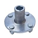 4" x 4" Go-Kart Live Axle Hub with 1" to 3/4" Step-Down - 1/4" Keyed Shaft, 8 Inch Rear Front Wheel, x4 Lug Set Kit(1PCS)