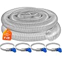 4"x20' Clear PVC Dust Collection Hose-Heavy duty, Fit 4 In Dust Collector