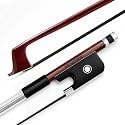 4/4 Cello Bow Full Size Brazilwood Horsehair Ebony Frog for Students
