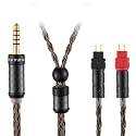 4.4mm Balanced Cable Compatible with Sennheiser HD650, HD600, HD580, HD660S, HD660S2, HD58X, Massdrop HD6XX Headphone 16 Core Silver Plated Replacement Upgrade, 1.5Meters 5Ft