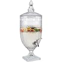 4.5 Litre Glass Beverage Dispenser with Tap, Large Drink Container with Spigot, Leakproof Glass Beverage &amp; Juice Dispenser, Ideal for Cold Drinks, Iced Tea, Lemonade (DK - 8) (DK-96)