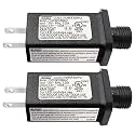 4.5V 0.6A 2PCS Replacement LED Transformer Class 2 Power Supply Adapter Ip44 LED Light Controller Low Voltage Transformer for Christmas String Light Inflatable Decorations (4.5V2.7W 2PCS)