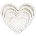 4/6/8/10 Inch Silicone Heart Shaped Cake Pans for Baking, 4 Pcs Set