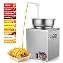4.6Qt Nacho Cheese Sauce Dispenser Hot Fudge Warmer with Pump