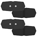MASTOGO 4.9 x 2.5-inch TENS Electrode Pads, 3.5mm Snap-on Replacement Pads