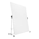 4.9FT x 6.6FT Photography Light Diffuser with Wheels, 270-360 Degree Rotatable Frame and 4.9-9.8 Feet Height Adjustable Support Stand, Polyester White Scrim Diffuser for Photo Video Shooting