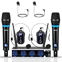 4 Channel Rechargeable Wireless Microphone System (G8)