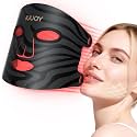 4-Color Red Light Therapy for Face, 400 LED Red Light Therapy Mask with Timing Function, Portable Led Face Mask Light Therapy for Home & Travel