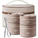 4 Container Insulated Lunch Box Set Food